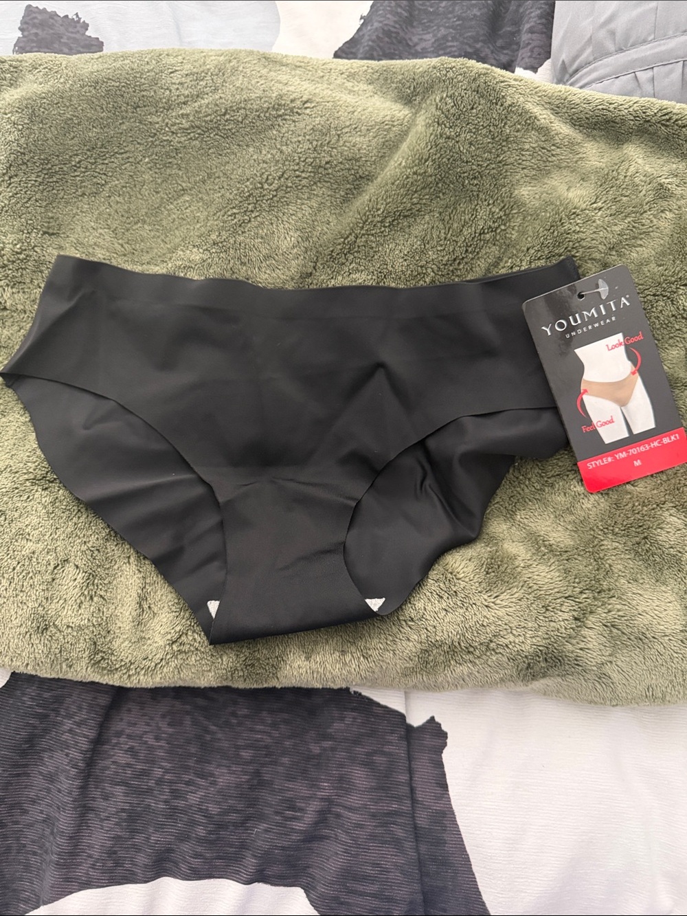 Youmita Black Seamless underwear - Low Rise Support